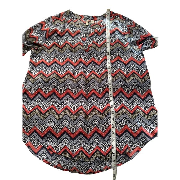 💖Chevron Patterned Long Sleeve Blouse Womens M EST 1946 - Picture 6 of 6